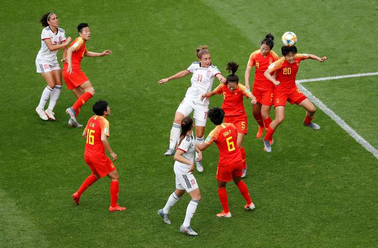 China e Espanha ficaram no 0 x 0 
17/06/2019
REUTERS/Bernadett Szabo