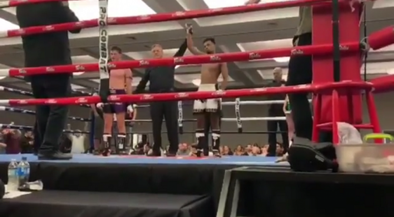 Gabriel Silva estreou no Muay Thai amador com vitória por nocaute no segundo round de luta (Foto: Reprodução/Instagram)