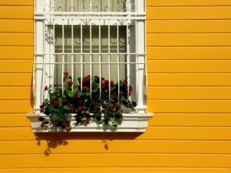 42. Grades para janela com flores na decoração- Foto: iStock