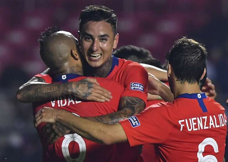Chile estreou na Copa América com goleada sobre o Japão (Foto: Nelson Almeida / AFP)