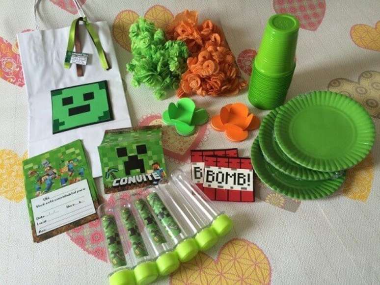 58. Kit festa minecraft. Fonte: Ficou Pequeno