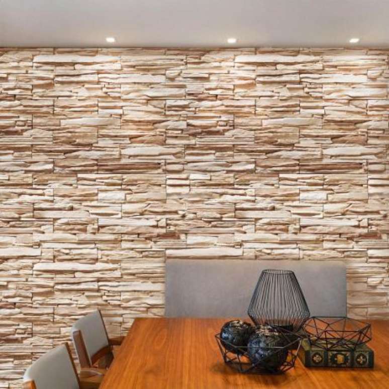 41. Papel de parede com pedra canjiquinha &ndash; Por: Pinterest