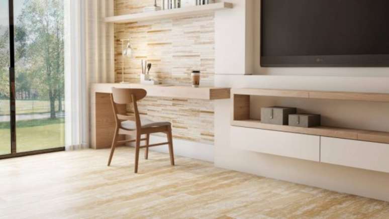 46. O revestimento de pedra canjiquinha &eacute; &oacute;timo para ambientes cl&aacute;ssicos &ndash; Por: Pointer