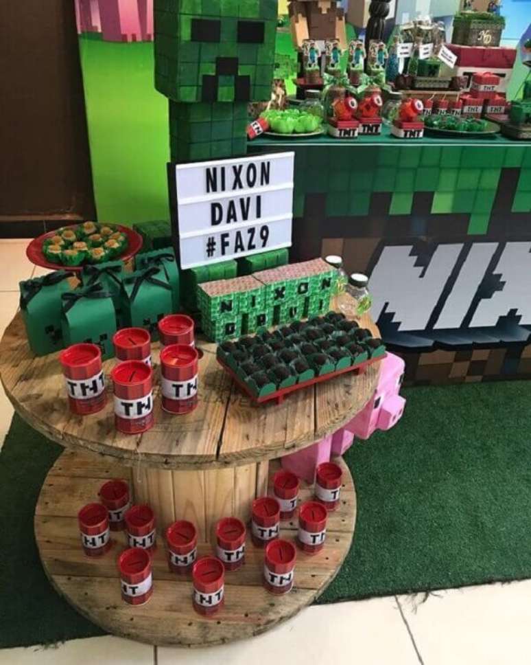 Decoração Minecraft: faça da festa de aniversário uma