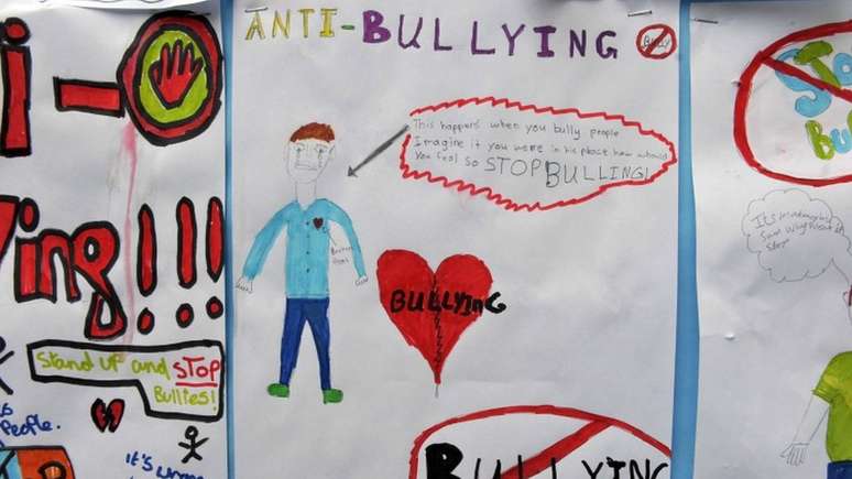 Campanha antibullying em escola inglesa; 'só quando todos no ambiente escolar, de pais a educadores e estudantes, entenderem que essa questão não é aceitável e precisa ser enfrentada é que o problema será combatido'