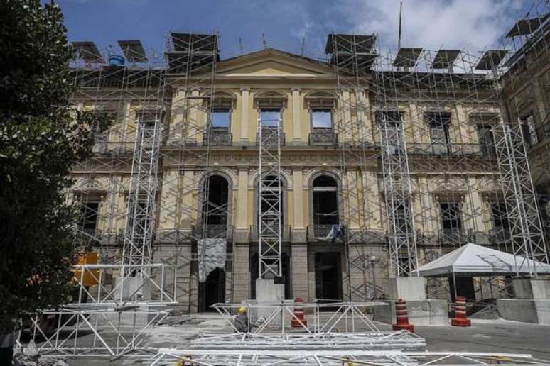 Obras de reconstrução do Museu Nacional do Rio de Janeiro