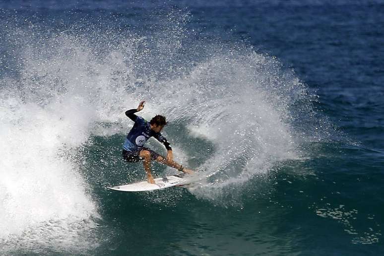 Yago Dora durante etapa de Saquarema do Circuito Mundial de Surfe.