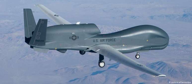 Drone americano do tipo Global Hawk