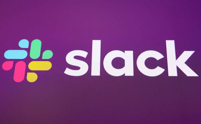 Logotipo da Slack &eacute; mostrado na Bolsa de Valores de Nova York. 20/9/2019.  REUTERS/Brendan McDermid