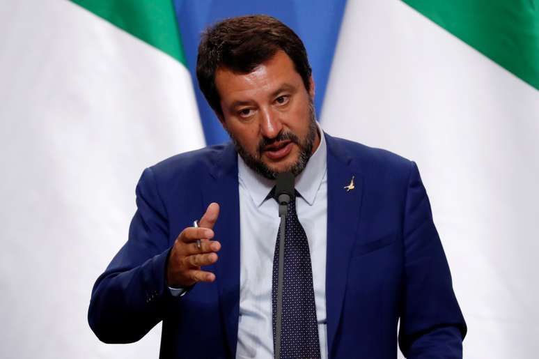 Vice-premi&ecirc; italiano Matteo Salvini
02/05/2019
REUTERS/Bernadett Szabo