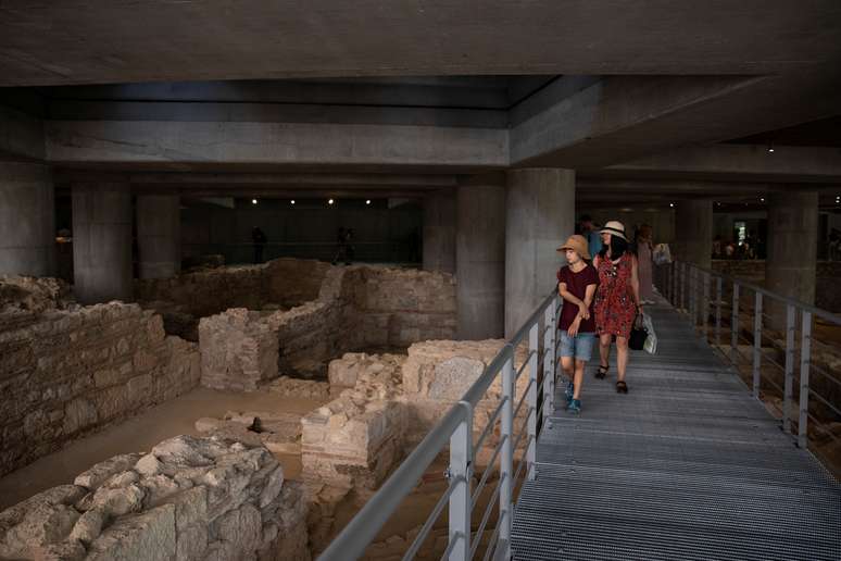 Pessoas visitam o Museu da Acrópole, em Atenas, Grécia. 21/06/2019. REUTERS/Alkis Konstantinidis