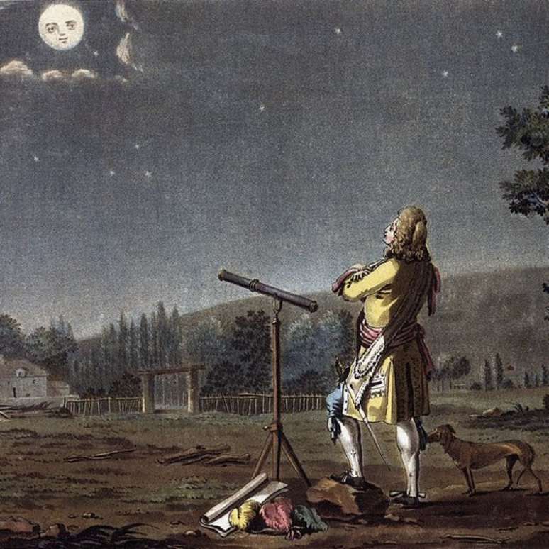 No século 17, astrônomos já calculavam a distância até a Lua com bastante precisão.