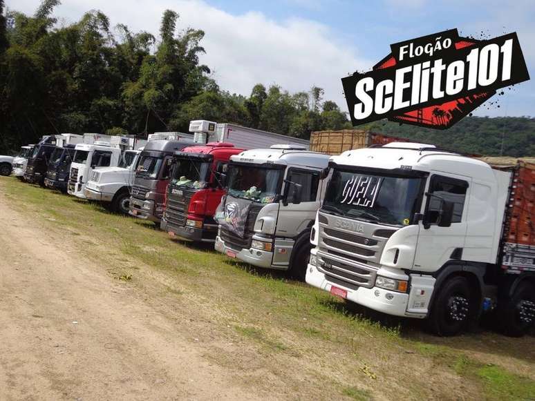O perfil AlucinadosdaSC101 ainda é ativo, retratando caminhões na BR-101 em Santa Catarina 