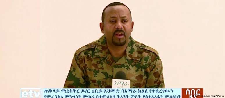 Primeiro-ministro Abiy Ahmed anuncia na TV tentativa fracassada de golpe de Estado