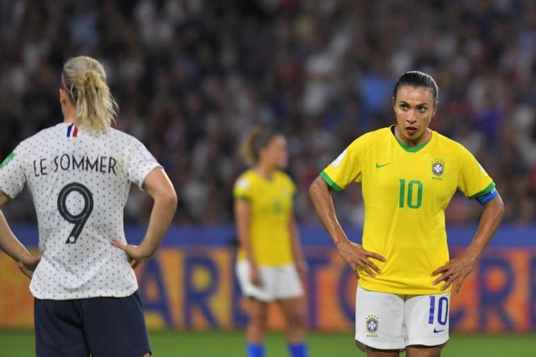 Marte deu relato emocionado após eliminação do Brasil da Copa do Mundo (Foto: LOIC VENANCE / AFP)