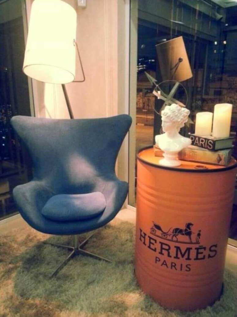 9. O tonel decorativo &eacute; tend&ecirc;ncia na decora&ccedil;&atilde;o &ndash; Foto: Blog da Lalo