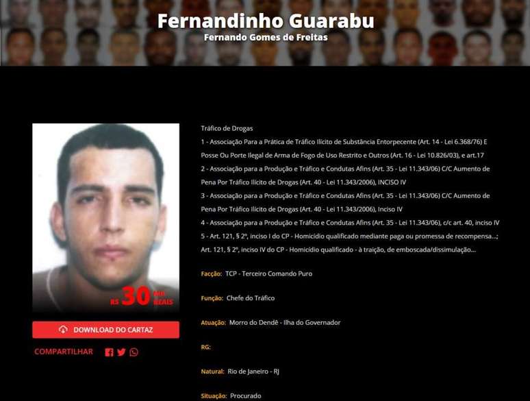 Fernando Gomes de Freitas, conhecido como Fernandinho Guarabu