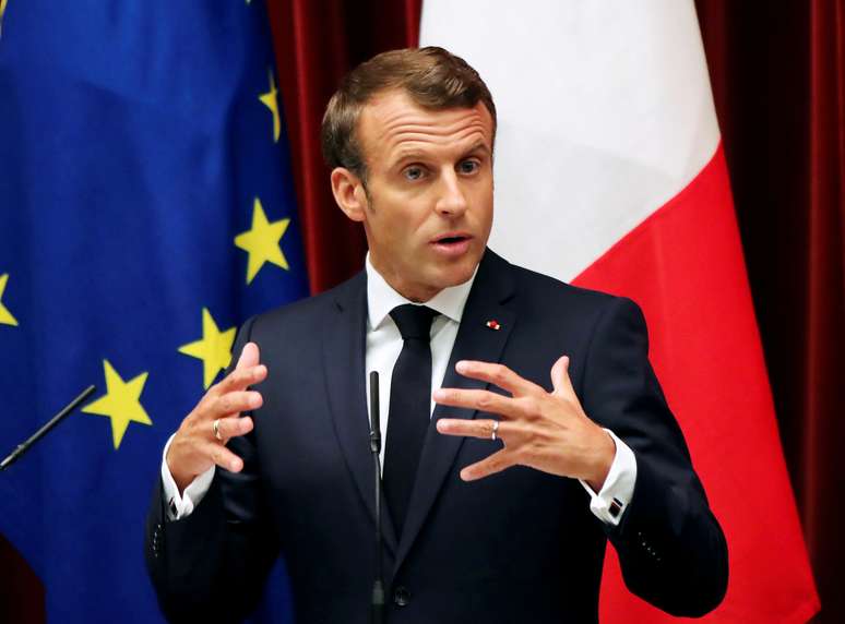 Presidente francês, Emmanuel Macron
26/06/2019
Koji Sasahara/Pool via REUTERS