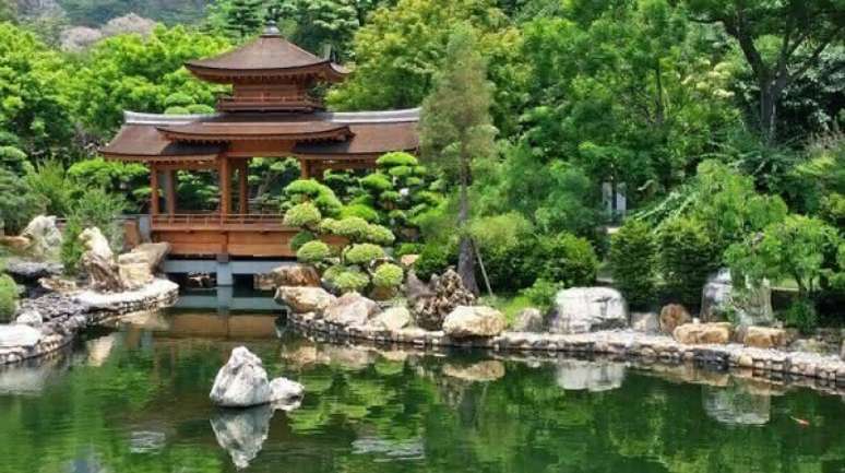 35. Culturas e estilos agregam valor ao Jardim Japonês. Fonte: Pinterest