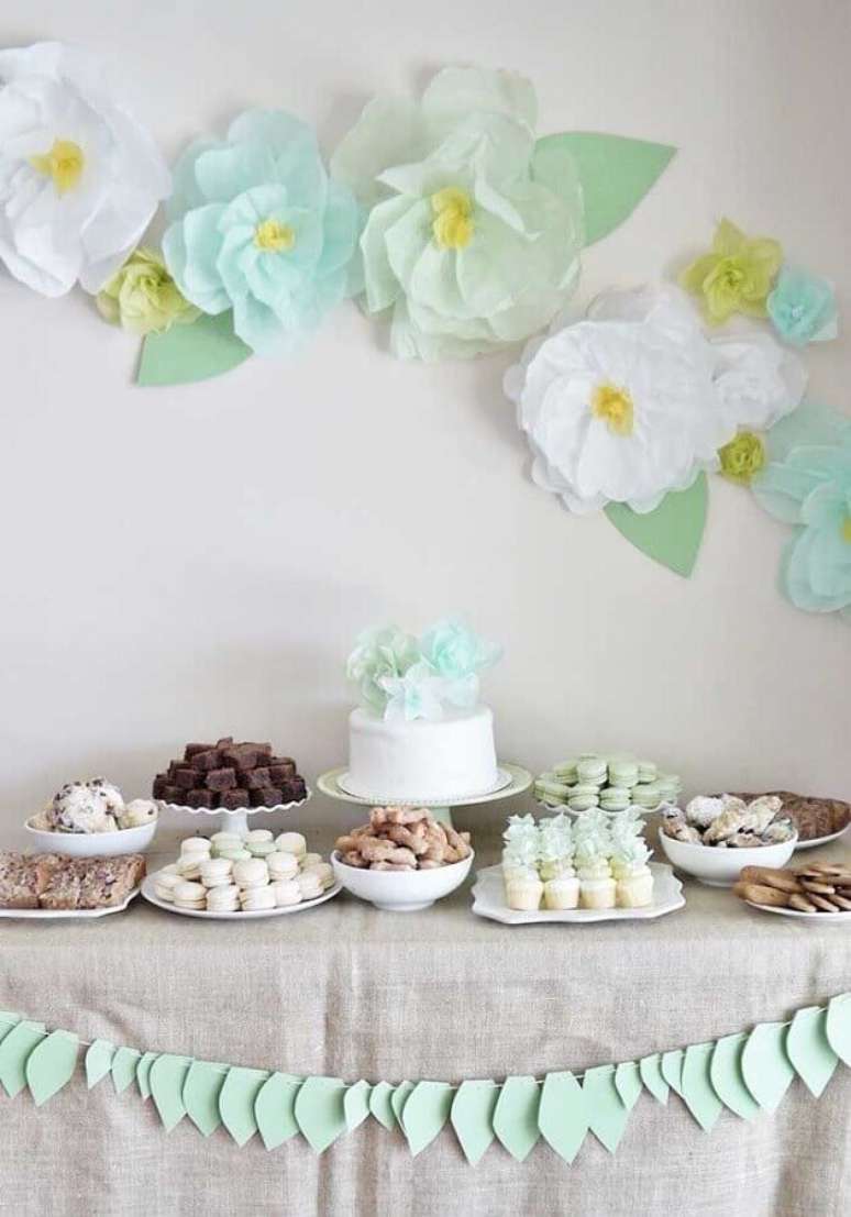 6. Decoração simples para bodas de papel – Foto: Weddbook