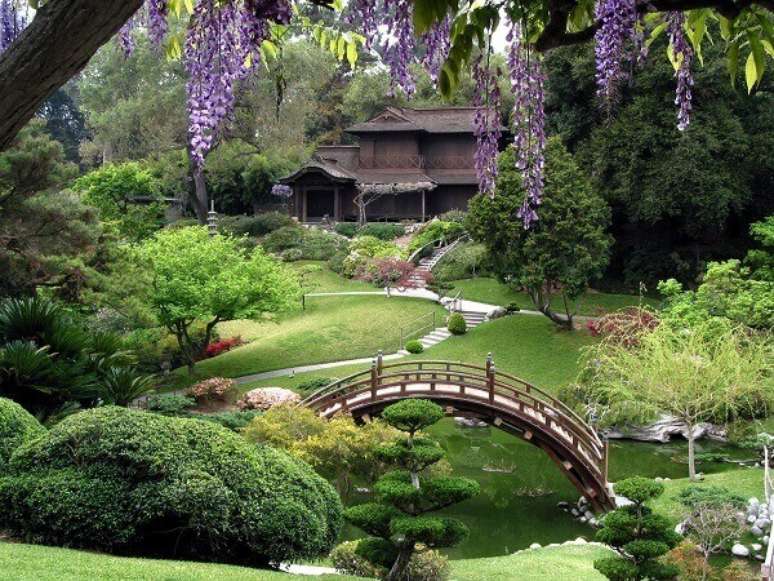 72. Paisagismo deslumbrante comp&otilde;e o Jardim Japon&ecirc;s. Fonte: Arquidicas