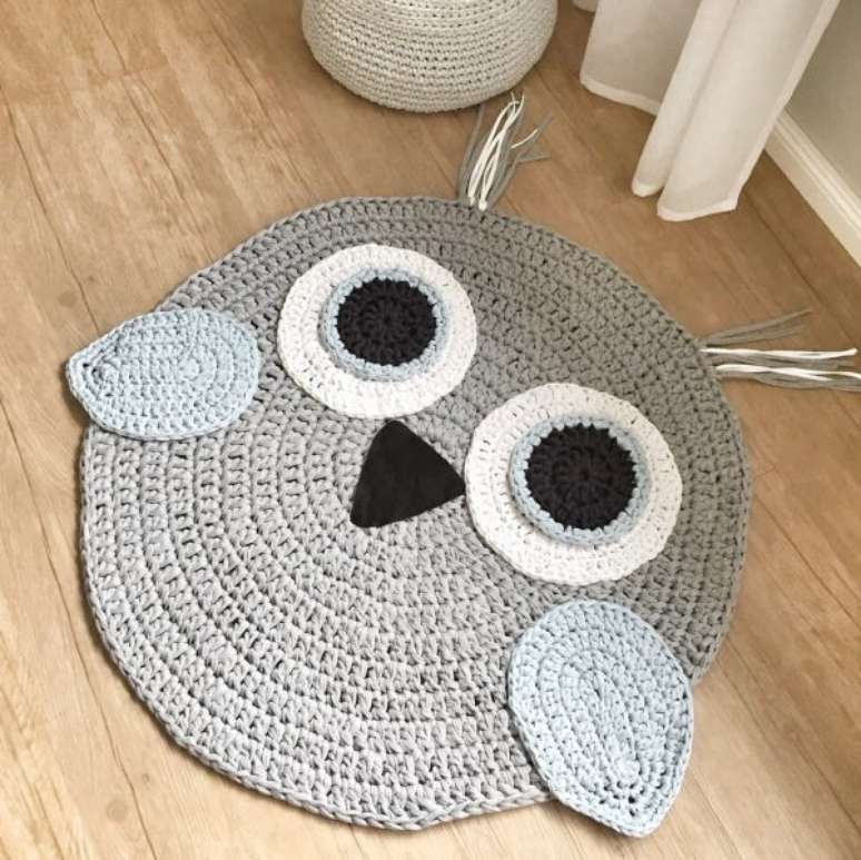 48. Tapete de coruja tamb&eacute;m pode ser usado no quarto. Escolha modelos fofos e lindos! &ndash; Por: