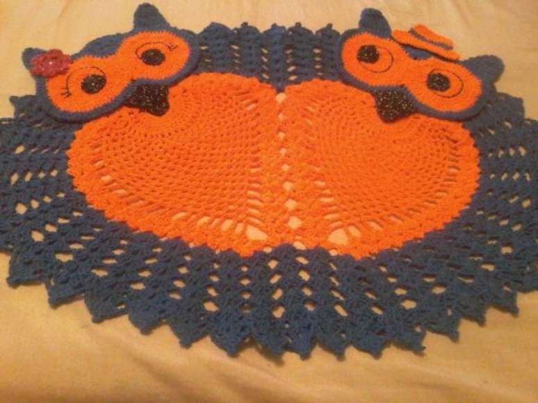 46. O tapete de coruja de casal &eacute; perfeito para casais apaixonados! &ndash; Por: Pinterest