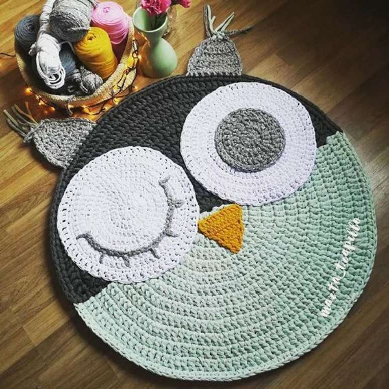 30. O tapete de coruja fica super fofo! &ndash; Por: Pinterest