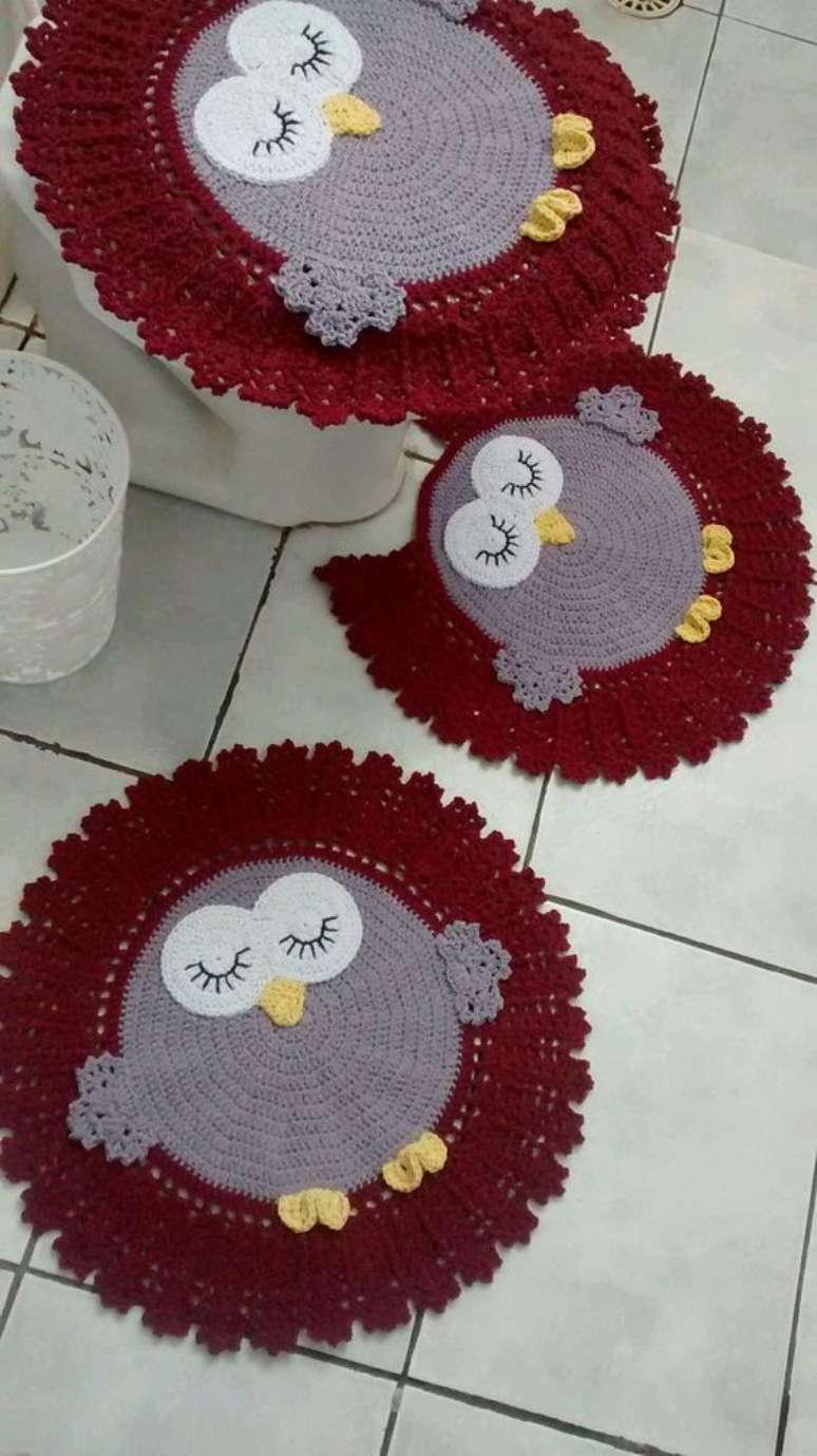 20. Use sua criatividade para fazer um tapete de coruja lindo &ndash; Por: Pinterest