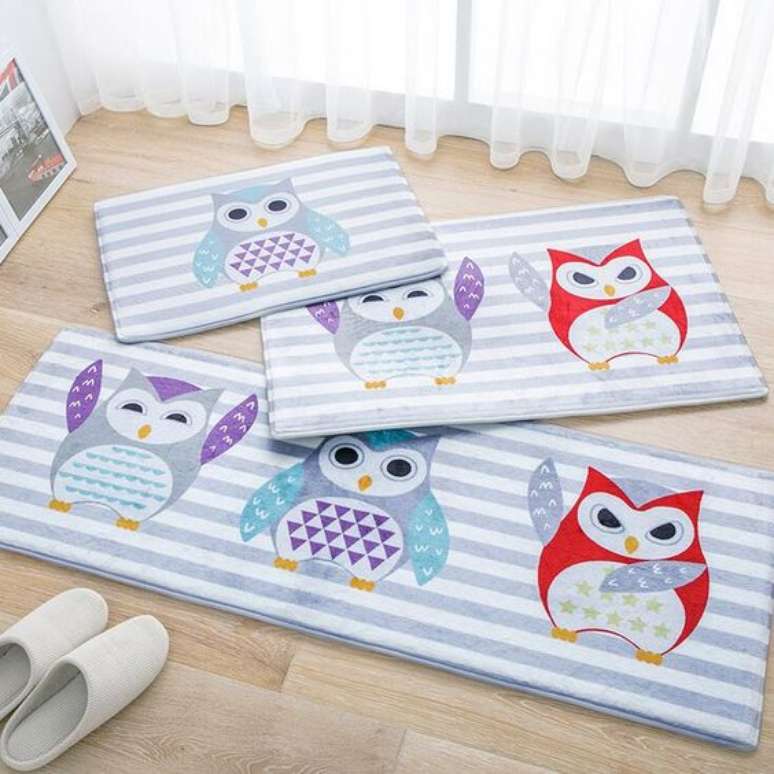 15. Compre kits de tapete de coruja para seu quarto ficar em perfeita harmonia em todos os detalhes &ndash; Por: Aliexpress