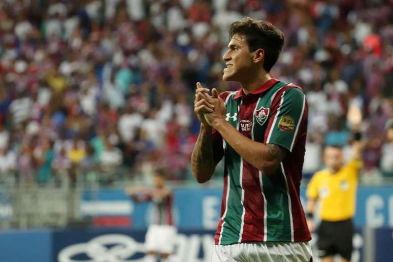 Pedro, jogador do Fluminense, durante a partida contra o Bahia, partida válida pela sexta rodada do Campeonato Brasileiro 2019