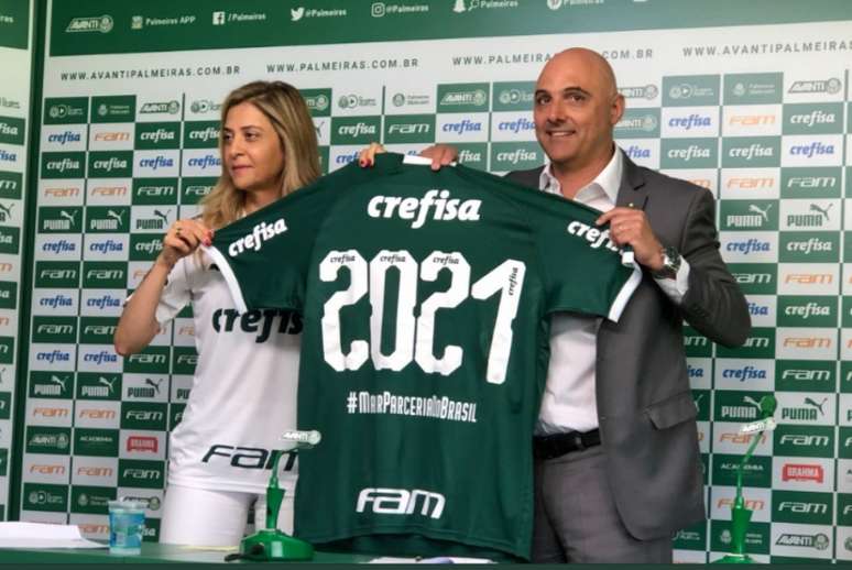 Maurício Galiotte acha Leila Pereira um bom nome para sucedê-lo na presidência do clube em 2021 (Thiago Ferri)