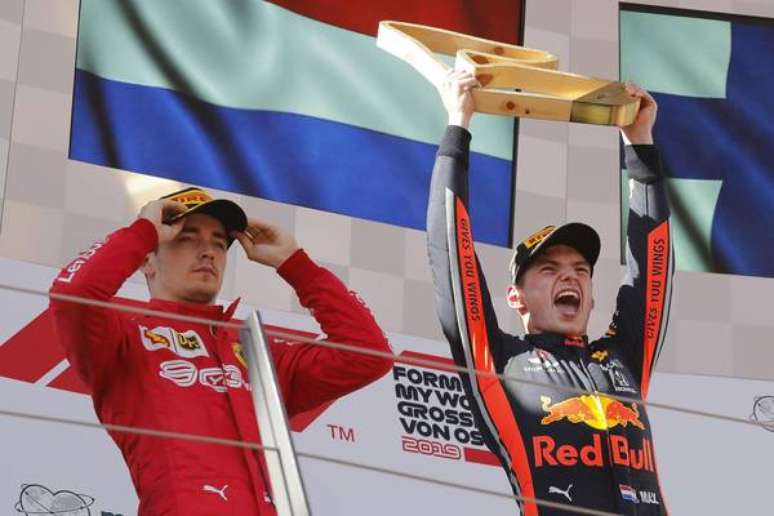 Verstappen celebra vitória no GP da Áustria