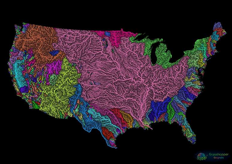 Mapa dos EUA é um dos favoritos de artista-cartógrafo, por 'ter sido um dos primeiros'