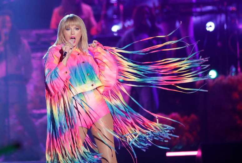 Taylor Swift durante show em Carson, na Calif&oacute;rnia
01/06/2019 REUTERS/Mario Anzuoni