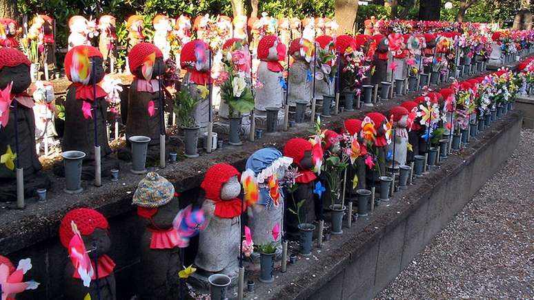 A tradi&ccedil;&atilde;o budista conhecida como Jizo serviu de inspira&ccedil;&atilde;o para o jardim