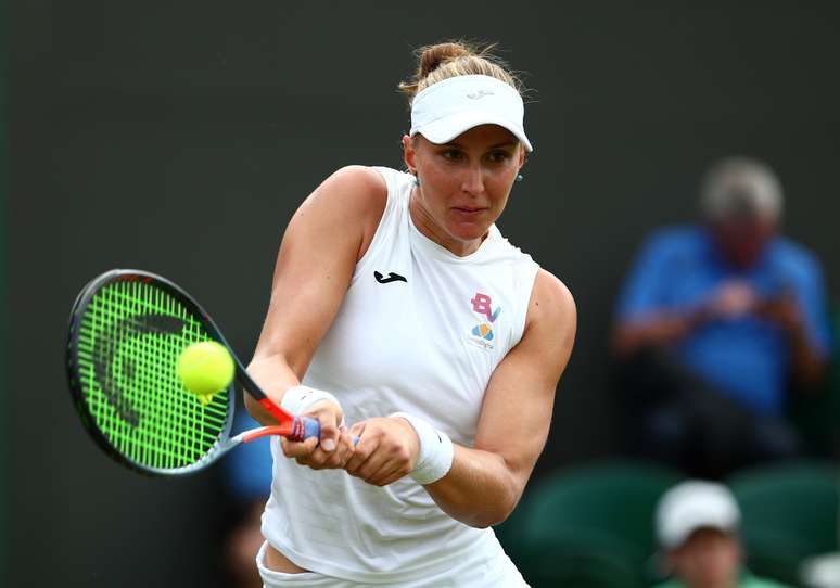 Bia Haddad Maia enfrenta espanhola Garbine Muguruza em Wimbledon. Foto: REUTERS/Hannah McKay