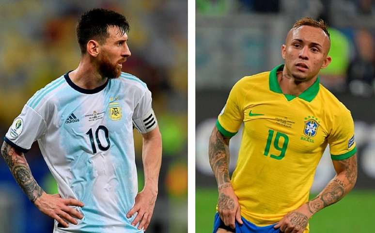 Brasil e Argentina se enfrentam pela semifinal da Copa América(Foto:Reprodução)