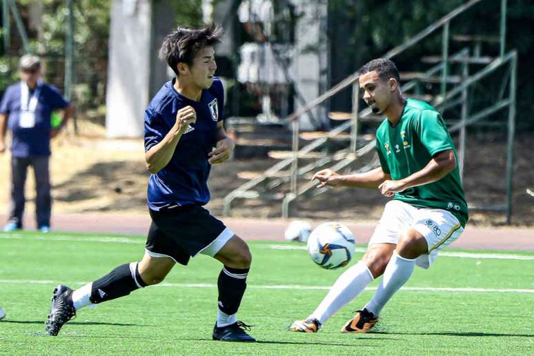 Seleção Brasileira masculina perdeu do Japão por 3 a 0 em jogo-treino (Crédito: Thiago Parmalat/CBDU/Divulgação)