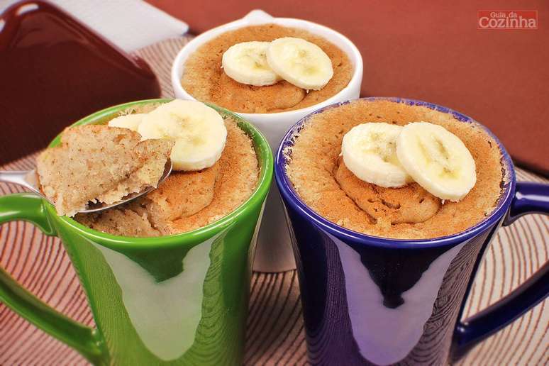 3. Bolo de caneca de banana |