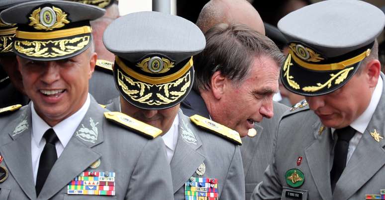 Brazilian President-elect Jair Bolsonaro attends the graduation of the officers of the Military Academy of Agulhas Negras in Resende, Brazil December 1, 2018.   REUTERS/Paulo Whitaker