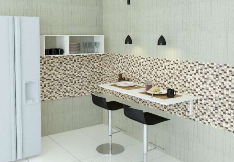 51. Projeto de mesa dobr&aacute;vel de parede