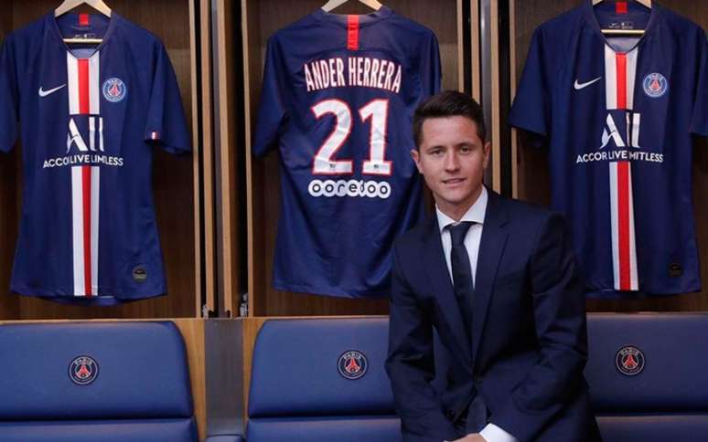 Ander Herrera é a nova estrela da constelação do Paris St-Germain (Divulgação/Twitter)