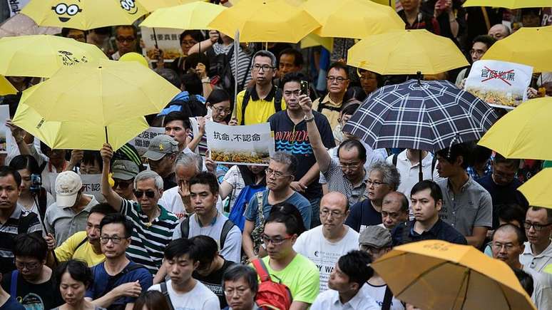 Em 2014, Hong Kong assistiu &agrave; Revolu&ccedil;&atilde;o dos Guarda-Chuvas