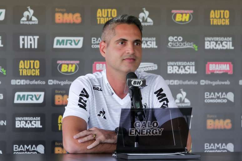 Rodrigo terá duas atividades com o grupo neste sábado, na Cidade do Galo, contra o América-MG e Coimbra, em jogos -treinos-(Bruno Cantini/Atlético-MG)