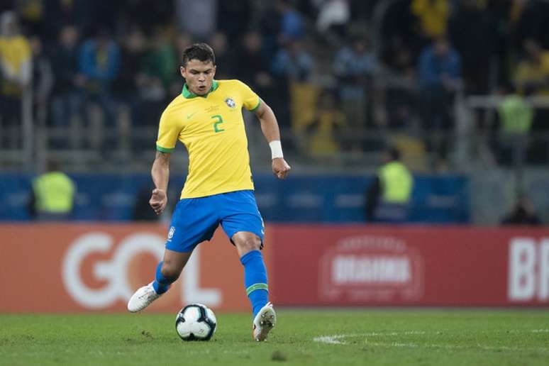 Thiago Silva tem tido atuações seguras pela Seleção - como na Copa de 2018 (Foto: Lucas Figueiredo/CBF)