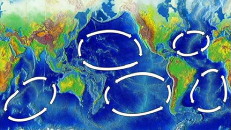 Correntes no Giro do Pacífico Sul impedem a entrada de águas mais ricas em nutrientes que podem vir de outras partes do oceano