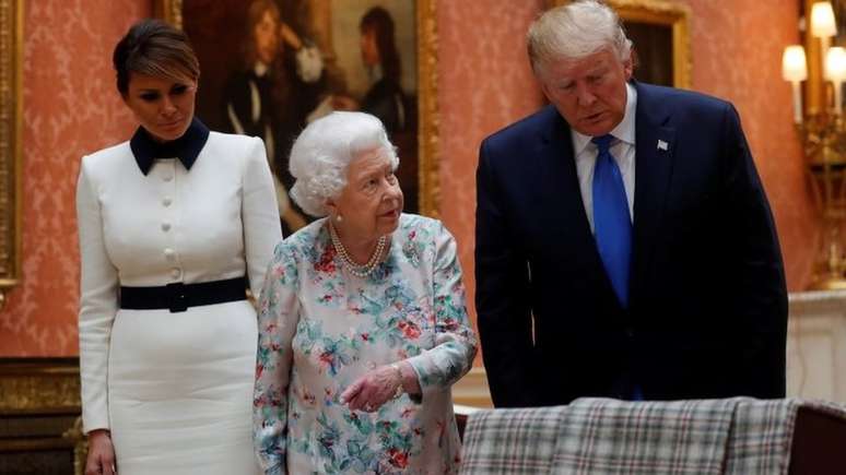 Segundo Trump, na visita que fez ao Reino Unido, quem mais o 'impressionou' foi a rainha