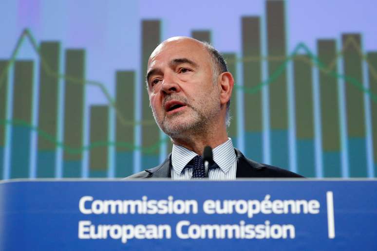 Comissário europeu para Assuntos Econômicos e Financeiros, Pierre Moscovici, apresenta previsão em entrevista à imprensa na sede da Comissão Europeia, em Bruxelas 10/7/2019 REUTERS/Francois Lenoir