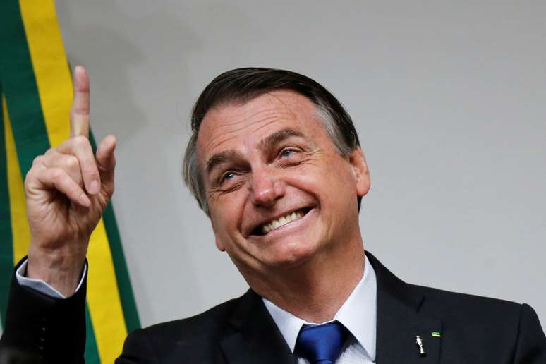 Presidente Jair Bolsonaro durante evento no Congresso Nacional